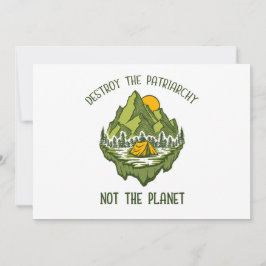 Förstör inte patriarkatet, planeten julkort