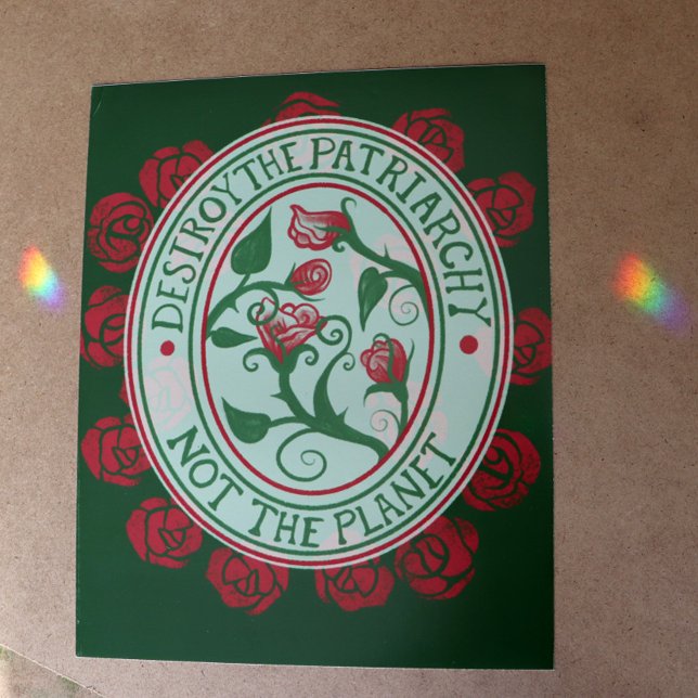 Förstör inte patriarkin, inte planetens feminist vykort (Skapare uppladdad)