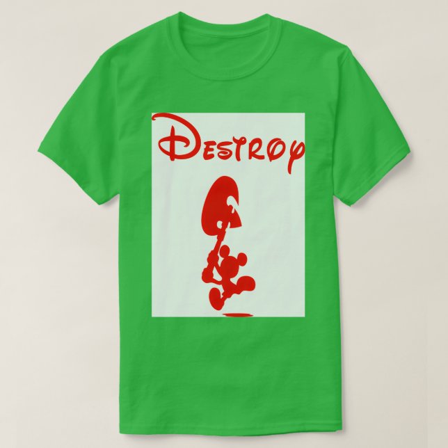 Förstör klassisk TShirt T Shirt (Design framsida)