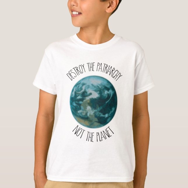 Förstör patriarkatets feminist t shirt (Framsida)