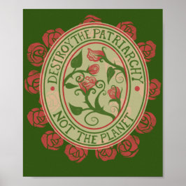Förstör patriarkin, inte planetens feminist poster