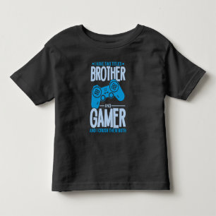 Förstör två titlar Bror och Gamer T Shirt