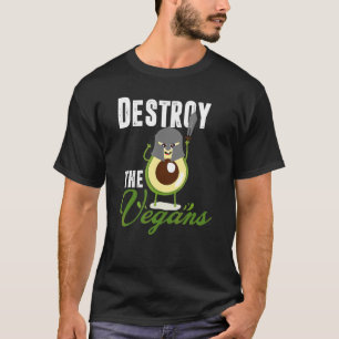 Förstör Vegans Vegetarian Fresh Avocado Guac T Shirt