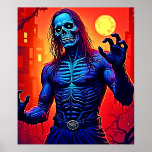 Förstör Zombie Demon i stadens utformning Poster