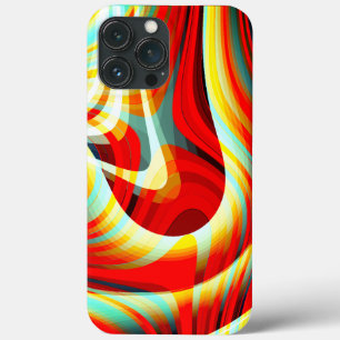 Förstora böjda röda linjer som överlappar 