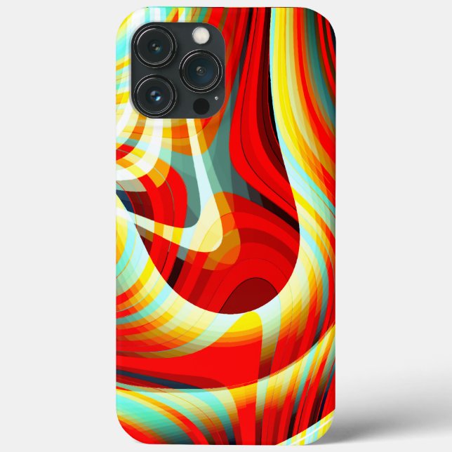 Förstora böjda röda linjer som överlappar  (Baksida)