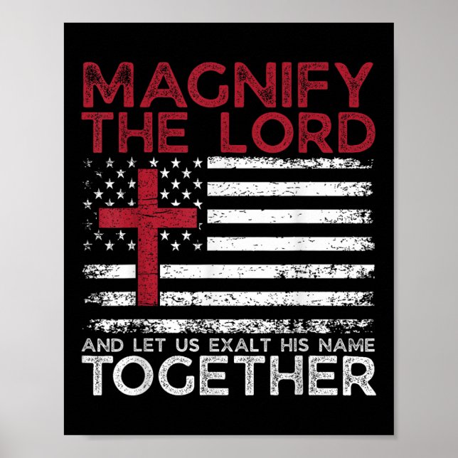 Förstora honom utåt honom tillsammans med en psalm poster (Framsidan)