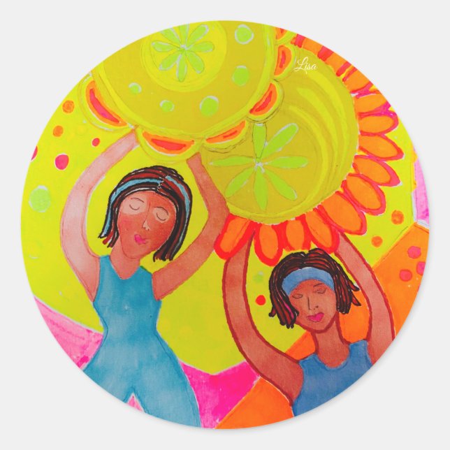 Förstora Runt Klistermärke (Framsida)