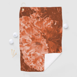 Förstorad blomma med lätt relief, brun lax