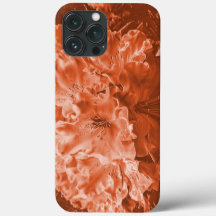 Förstorad blomma med lätt relief, brun lax