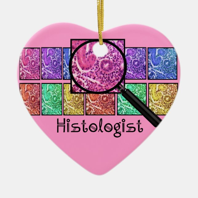 Förstorad celldesign för Histologist gåvor Julgransprydnad Keramik (Framsidan)