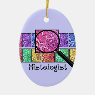 Förstorad celldesign för Histologist gåvor Julgransprydnad Keramik