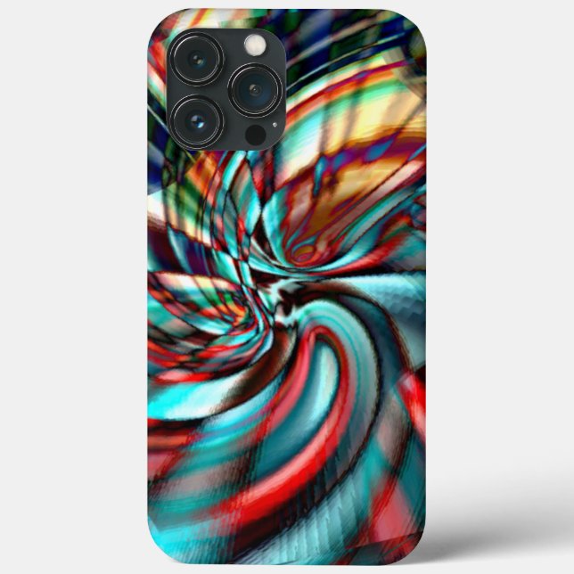 Förstorad pixel spiral med hammarad glaston (Baksida)