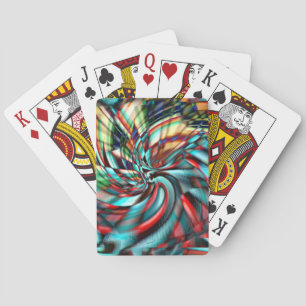 Förstorad pixel spiral med hammarad glaston casinokort