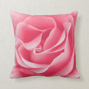 Förstorad rosa ros kudde