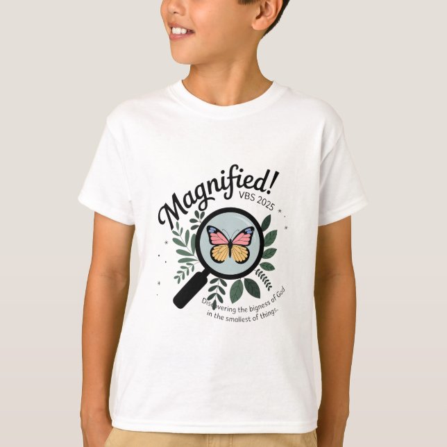Förstorad Vbs 2025 Fjäril Upptäcker Det Stora T Shirt (Framsida)
