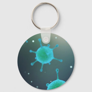 Förstorad virus nyckelring