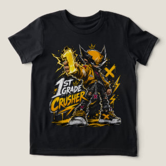 Förstörande anime-tröja för pojkar i första klass t shirt