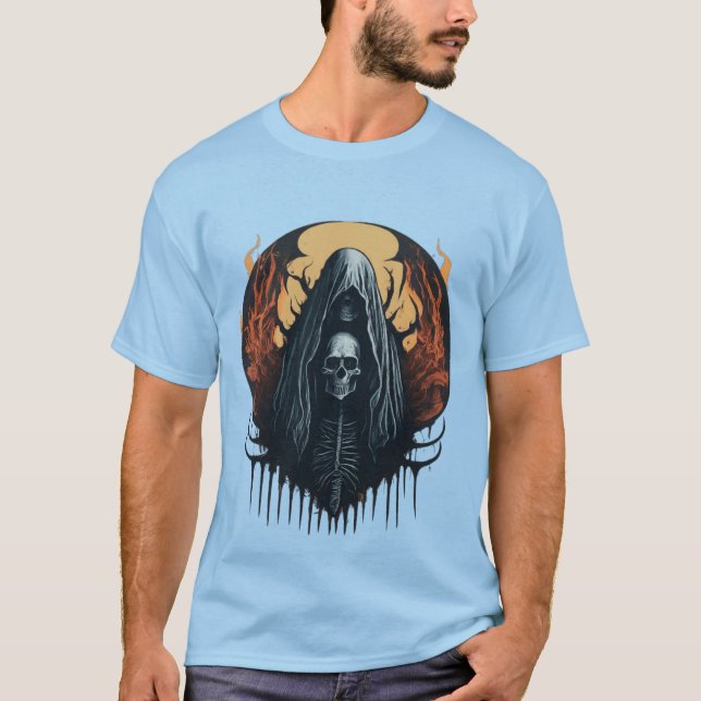 Förstörande Död Metall Spectral T-Shirt Design (Framsida)