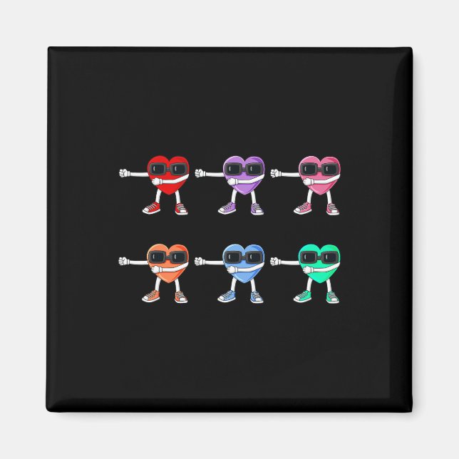 Förstörande hjärter Valentines day som A Chef B Magnet (Framsidan)