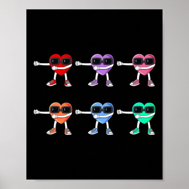 Förstörande hjärter Valentines day som A Chef B Poster (Framsidan)