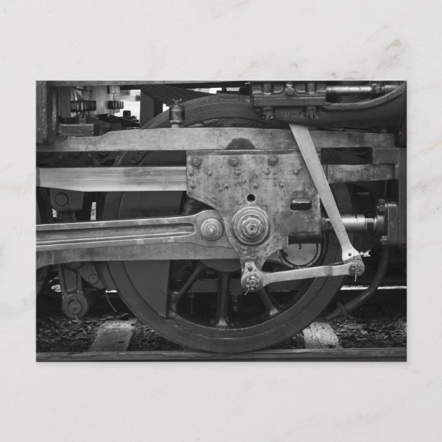 Förstörande rälsblajer vykort (Framsida)