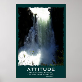 Förstörande vattenfallATTITUDE Motiverande Poster