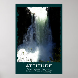 Förstörande vattenfallATTITUDE Motiverande Poster