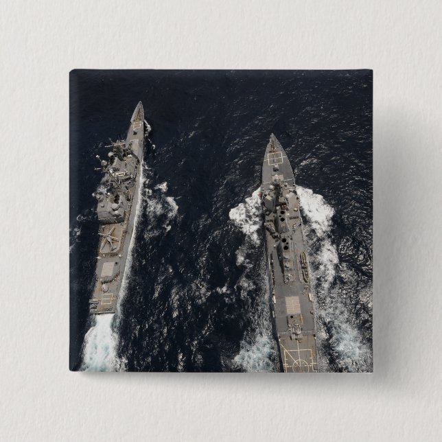 Förstörare USS Gridley med styrd missil Knapp (Framsida)