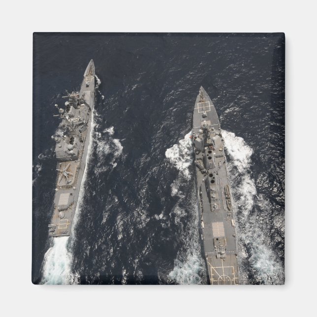 Förstörare USS Gridley med styrd missil Magnet (Framsidan)