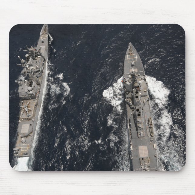 Förstörare USS Gridley med styrd missil Musmatta (Framsidan)
