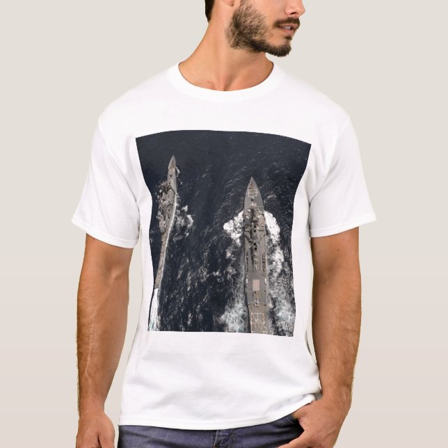 Förstörare USS Gridley med styrd missil Tee (Framsida)