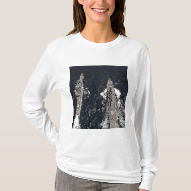 Förstörare USS Gridley med styrd missil Tröja (Framsida)