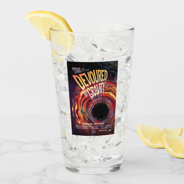 Förstörd av gravitationen Halloween-hål Svart Skrä Glaskopp (Framsida Ice)