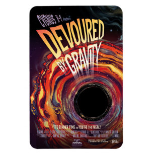 Förstörd av gravitationen Halloween-hål Svart Skrä Magnet