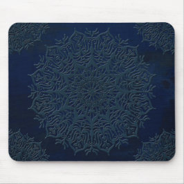 förstörd borstad metalisk struktur-präglad blommig musmatta