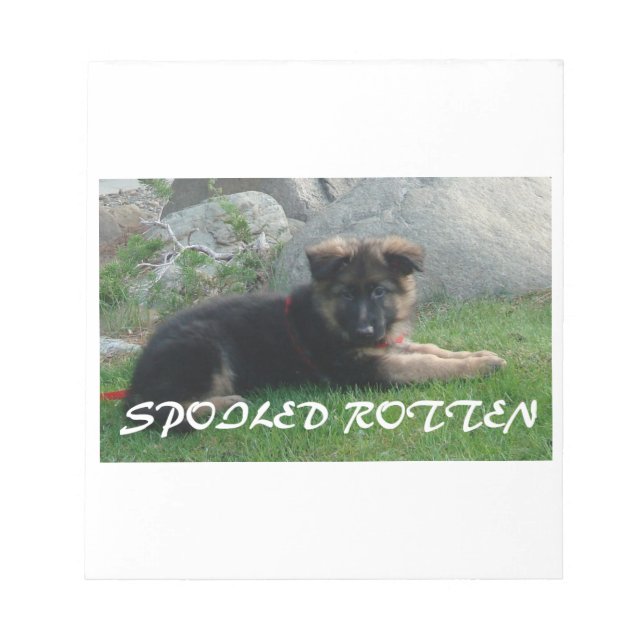 förstörd, ruttna germanska shepherd anteckningsblock (Framsida)