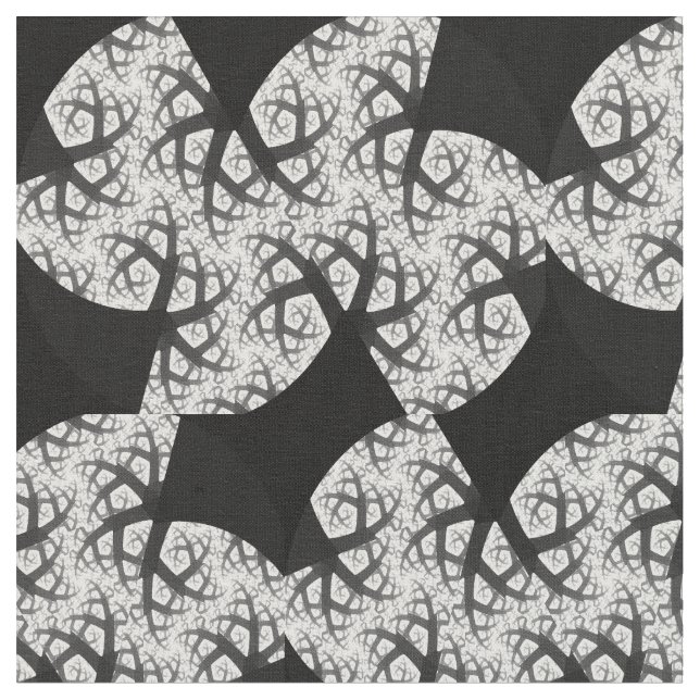 Förstörd skogskorg Fractal Patterned Craft Fabric Tyg (Närbild)