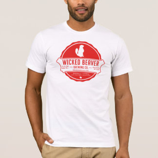 Förstörd T-tröja, brygga för bäver för vintage ont T-shirt