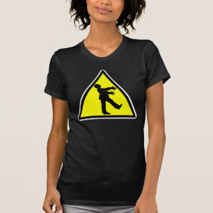 Förstörd T-tröja för Zombie korsning T-shirt