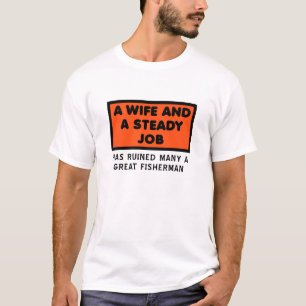 Förstörde en fantastisk fiskare Rolig t-shirt