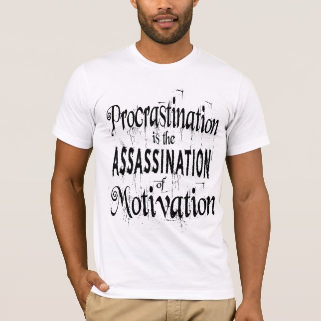 Förstörelse är ett mord på motivation t shirt (Framsida)