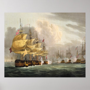 Förstörelse av den danska flottan före Copenha Poster