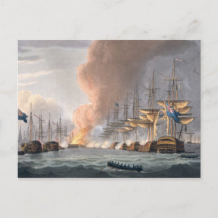 Förstörelse av den danska flottan före Köpenhamn. Vykort