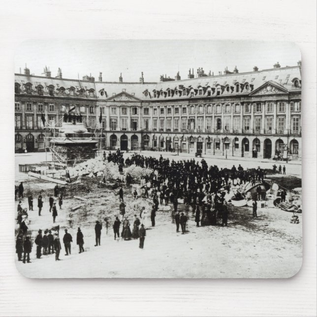 Förstörelse av den Vendome kolonnen Musmatta (Framsidan)