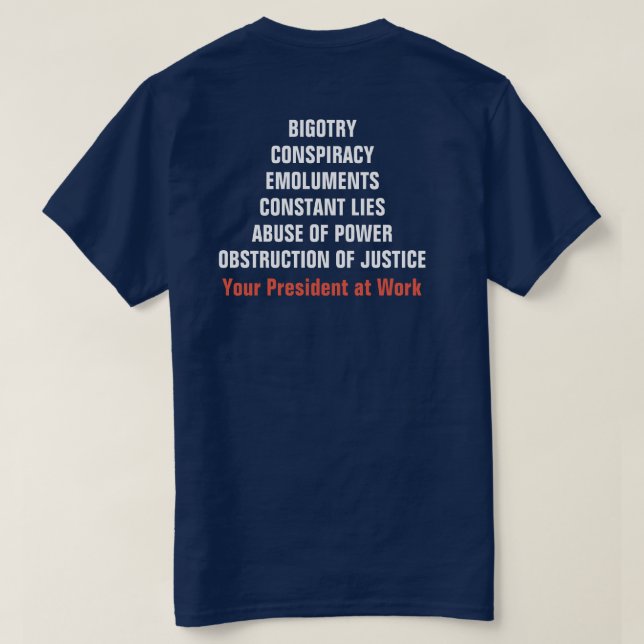 Förstörelse av hinder för biomassakomponenter t-shirt (Design baksida)