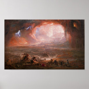 Förstörelse av Pompeji och Herculaneum Poster