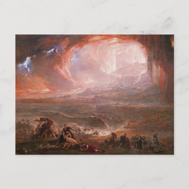 Förstörelse av Pompeji och Herculaneum Vykort (Framsida)