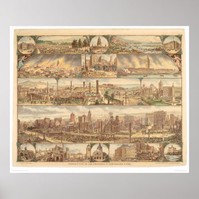 Förstörelse av San Francisco (0508A) Poster (Framsidan)