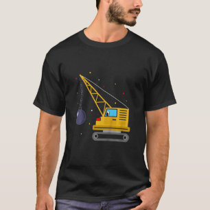 Förstörelse av schaktavfall i Boll T Shirt
